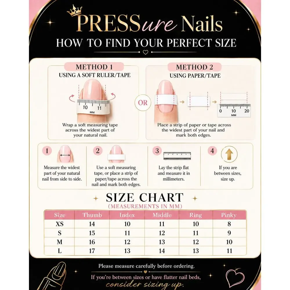 Ricky Nail Pearl French Tip Press On Nails Size Large